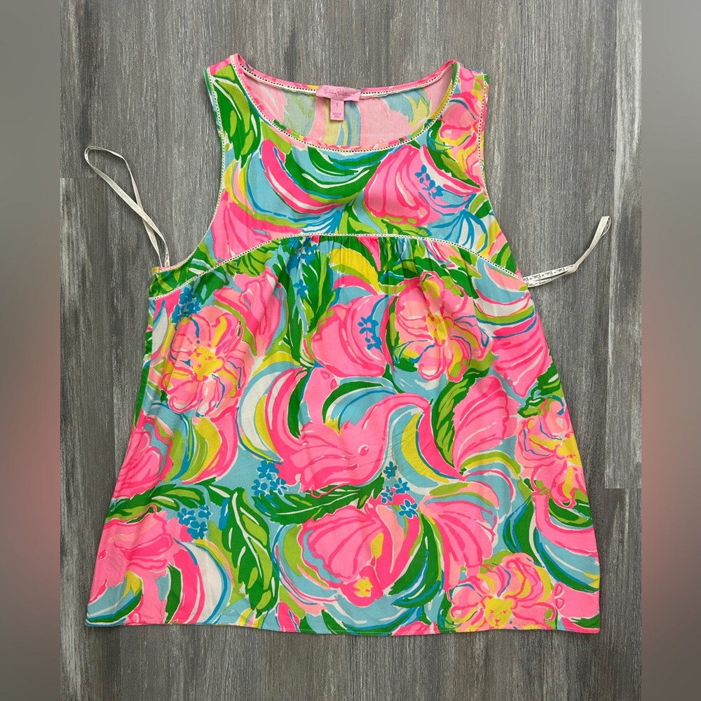 Lilly Pulitzer flutter tank top, So a peeling, Size Small - Picture 8 of 12